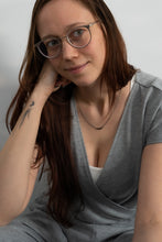 Lade das Bild in den Galerie-Viewer, zarte Silbercolliers mit Turmalinverlauf